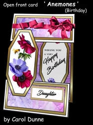 Open front Anemones (Birthday)