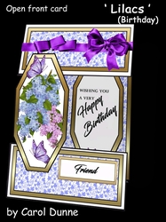 Open front Lilacs Bday