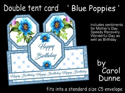 Double tent Blue Poppies