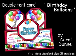 Double tent Birthday Balloons