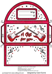 Money wallet Red Guitars