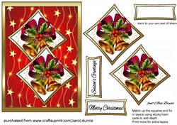 Two squares Christmas Bells