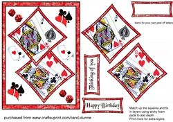 Two squares Playing Cards