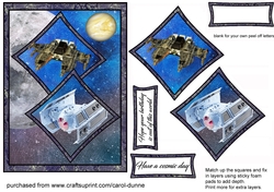Two squares Star Ship fighters