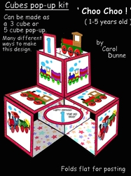 Cubes pop-up Choo Choo