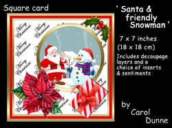 SC Santa & friendly snowman
