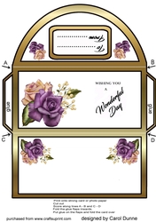 Money wallet Heritage roses