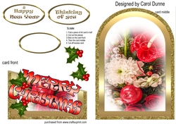 Cutaway Christmas bouquet
