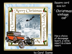 SC Christmas Vintage car