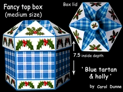 FTBM Blue tartan with holly