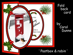 Fold back Post box & robin
