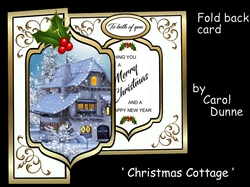 Fold back Christmas cottage