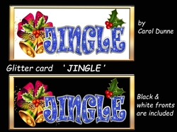 Glitter card  Jingle