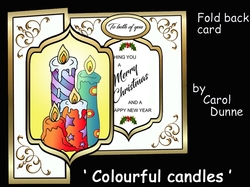 Fold back Colourful candles