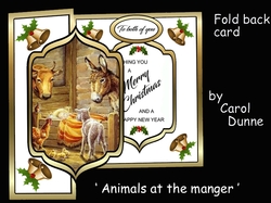 Fold back Animals at the manger