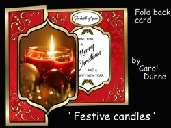 Fold back Festive candle