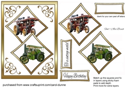 Two squares Traction engine