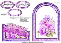 Cutaway Watercolour flowers