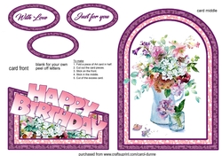 Cutaway Vase of flowers BD