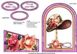 Cutaway Hat with roses MD
