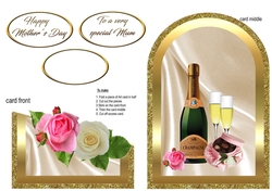 Cutaway Champers & roses
