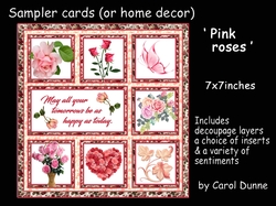 Sampler Pink roses