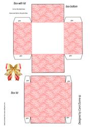 Lace Box -light Red