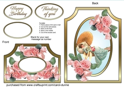 Cutaway Lady on a swing