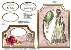Cutaway Steam punk lady