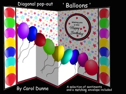 Diagonal pop-out Balloons