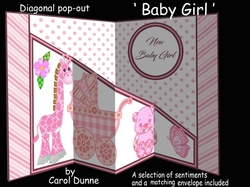 Diagonal pop-out Baby girl