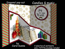 Diagonal pop-out Candles & music