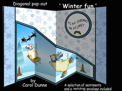 Diagonal pop-out Winter fun