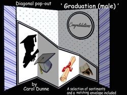 Diagonal pop-out Graduation Male