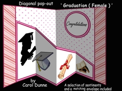 Diagonal pop-out Graduation Female