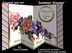 Diagonal pop-out Summer blooms