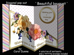 Diagonal pop-out Beautiful bouquet