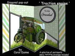 Diagonal pop-out Traction engine