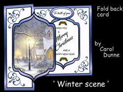 Fold back Winter scene