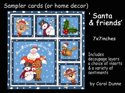 Sampler Santa & friends