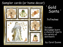 Sampler Gold Santa