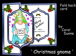Fold back Christmas gnome