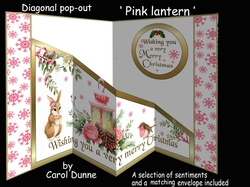 Diagonal pop-out Pink lantern