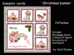 Sampler Christmas banner