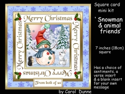 SC Snowman & animal friends