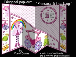 Diagonal pop-out Princess & the frog