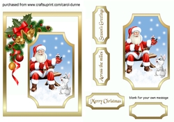Santas friends 5x7inches