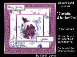 SC Clematis & butterflies
