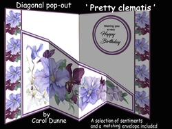 Diagonal pop-out pretty clematis