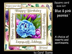 SC Blue & pink peonies